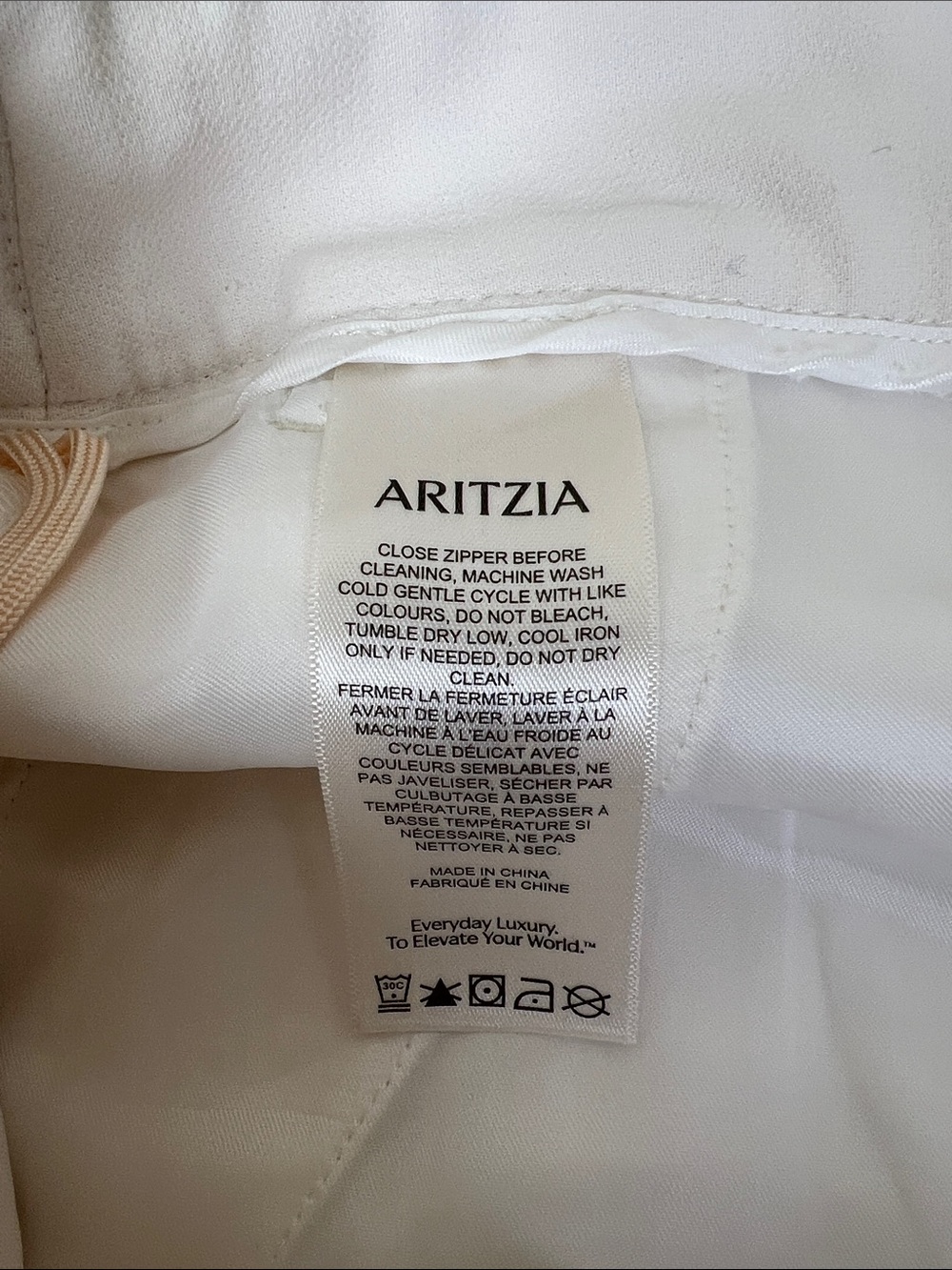 Aritzia Wilfred The Limitless Pant Crepette Wide Leg in Light Birch Size 2 - Picture 9 of 15